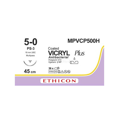 VICRYL+ USP5/0 MPVCP500H Und PS-3 16mm 45cm - 36draden