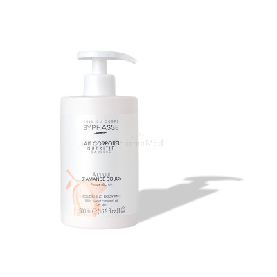 BYPHASSE Lait corporel à l'huile d'amande douce 500ml