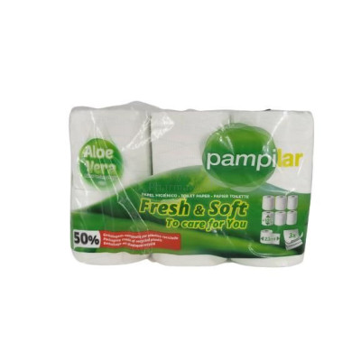 PAMPILAR Papier hygiénique aloe vera 3plis - 7x6rlx