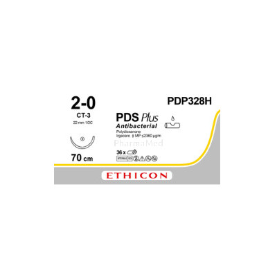 ETICON PDS+ II 2/0 PDP328H CT-3 70cm Violet - 36fils