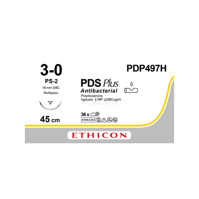 PDS PLUS+ USP3/0 PDP497H PS-2 19mm 45cm - 36 fils