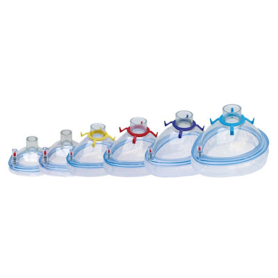 Masques anest. KOO bourrelet gonfl. PVC - Adulte small - 50pc