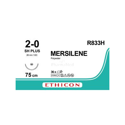MERSILENE 2/0 R833H Vert 1xSH PLUS 75cm - 36fils