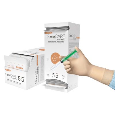 Gants de chirurgie en néoprène stériles SafeCare sans poudre - T5.5