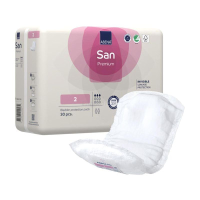 ABENA SAN 2 Premium Anatomische inlegger - 350ml/3D - 30st