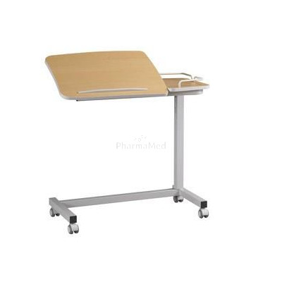 Table de lit à roulettes EVILENCE- 2 plateaux