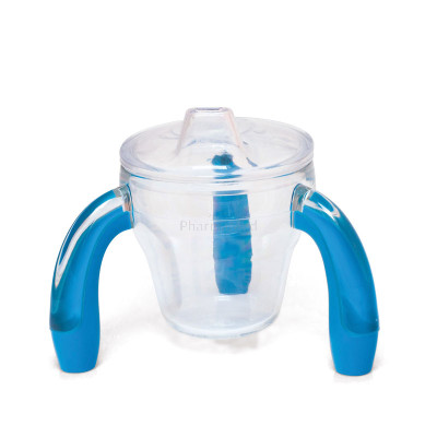 Tripod kop met oren deksel blauw