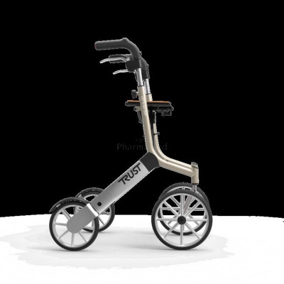 Rollator LET'S GO OUT roues pliable+sac/beige