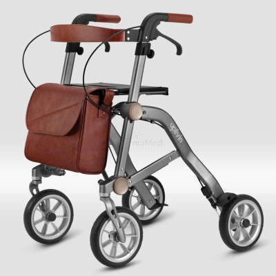 Rollator MOBIO TRIVE Terracotta 4 roues pliable