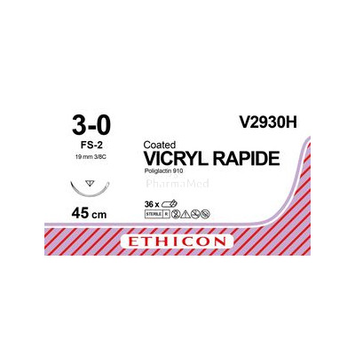 VICRYL RAPID 3/0 FS-2 19mm Und 45cm - 36fils