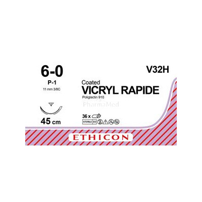 VICRYL RAPID 6/0 V32H USP P-1 Prime 45cm Violet - 36fils