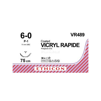 VICRYL RAPID USP6/0 Und P-1 Prime 75cm - 36fils