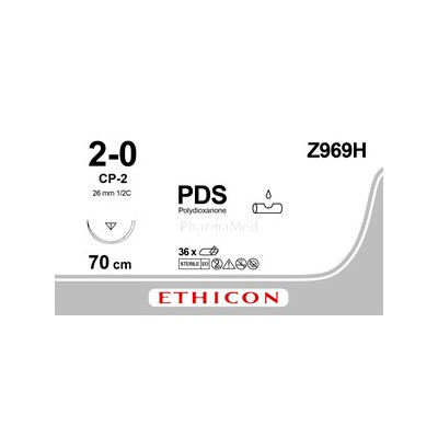 PDS 2/0 II CP-2 70cm Violet - 36fils