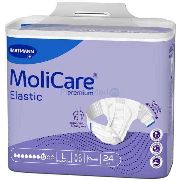 MOLICARE PREMIUM Elastic Kleefluier L 8D - 24st