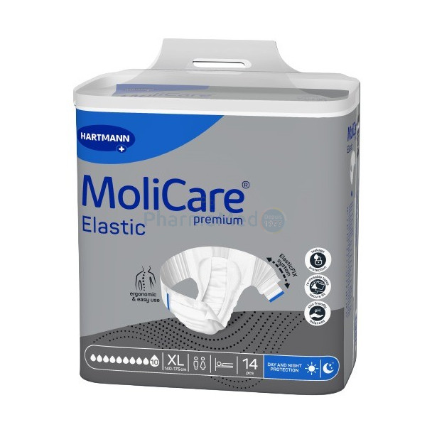 MOLICARE PREMIUM Elastic Kleefluier - XL 10D - 14st