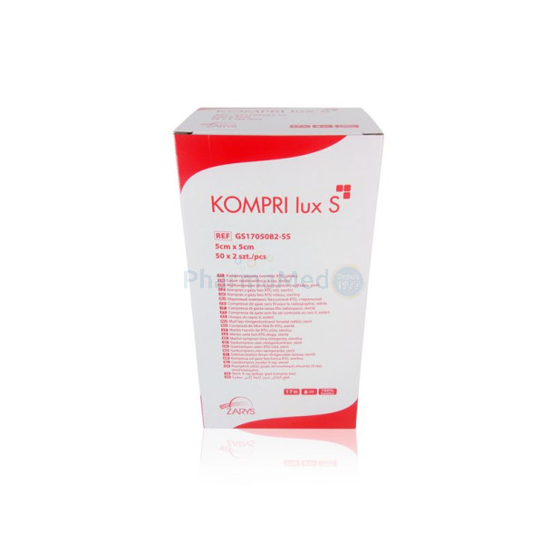 Compresses gaze ST ZARYS 1/2 5x5cm (50x2pc)