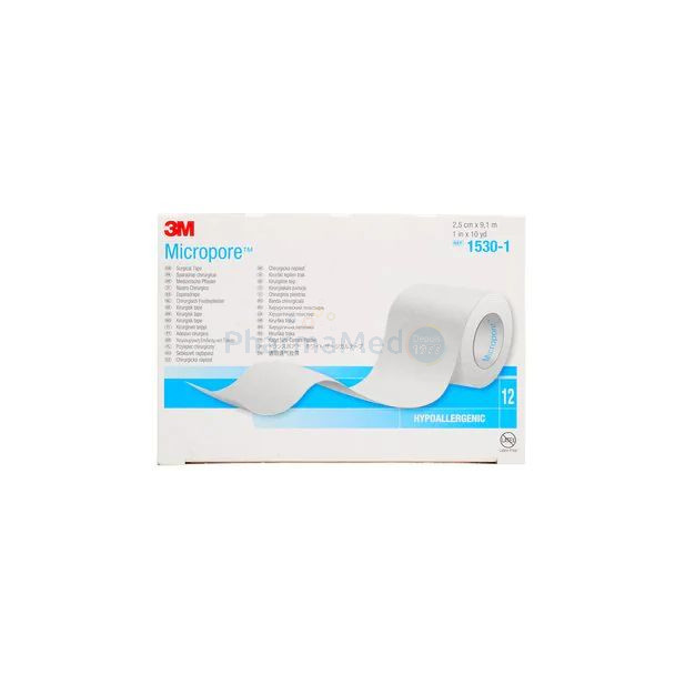 MICROPORE 9,14mx2,50cm - 12rl