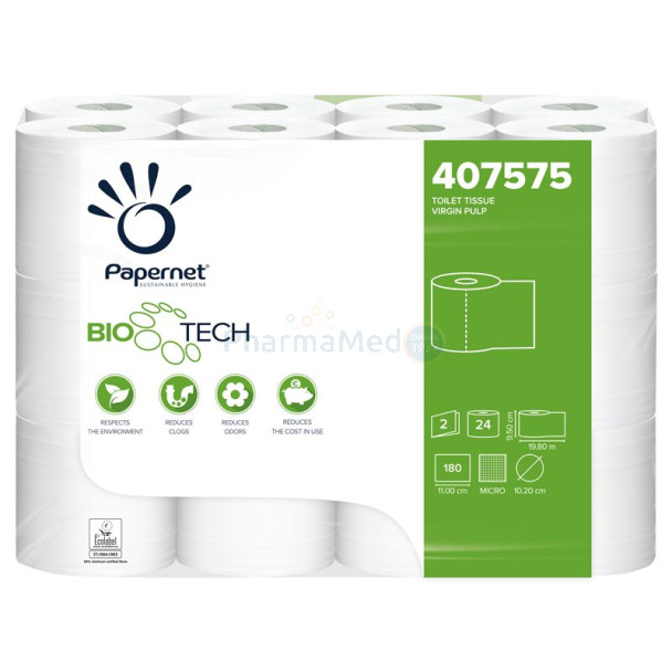 Pap. hyg. actif BIOTECH 180cp 2pl (1rl)