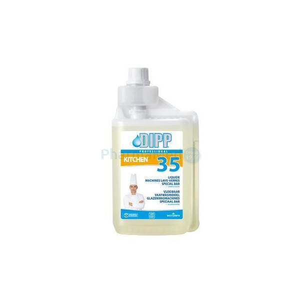 DIPP 35 liquide lave-vaisselle professionnel verres - 1L