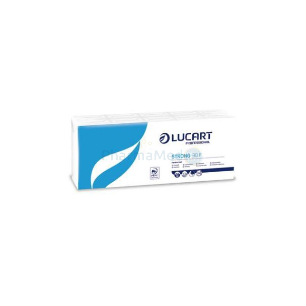 LUCART Mouchoirs blanc cellulose strong 4plis - 10x9pc