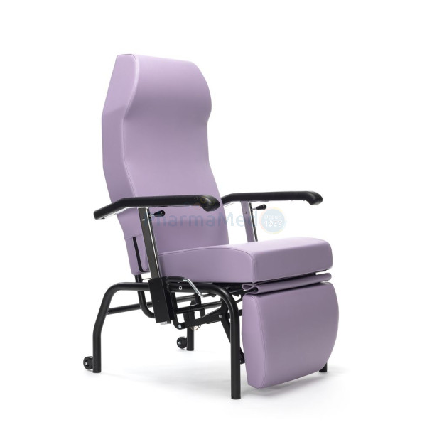 Geriatrische fauteuil NORMANDIE met 4 wielen – lavendel - 1st