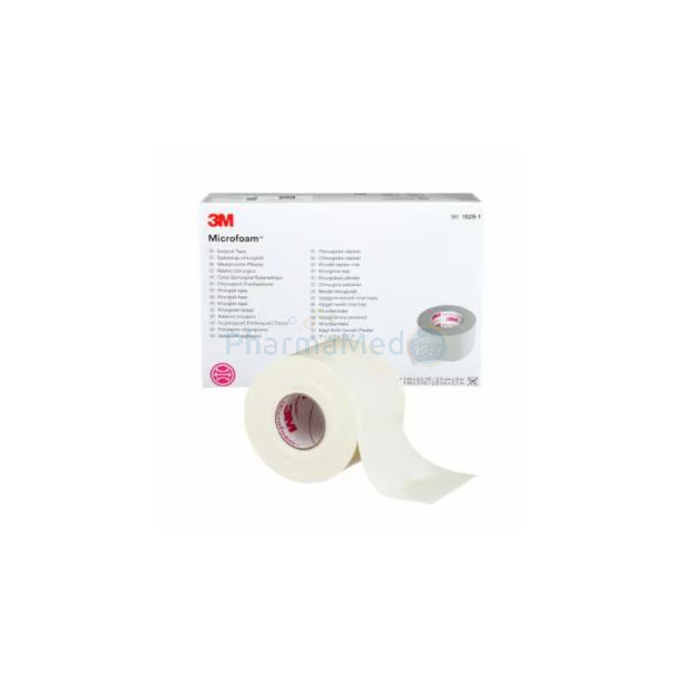 MICROFOAM 1528-1 pansement adhésif st 2,5cm x 5m - 12pcs