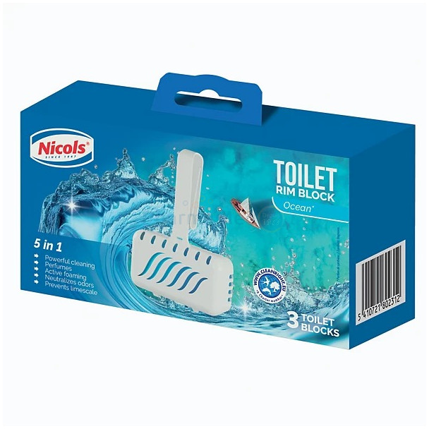 AIRPLUS WC bloc désodorisant océan (3 x40g)