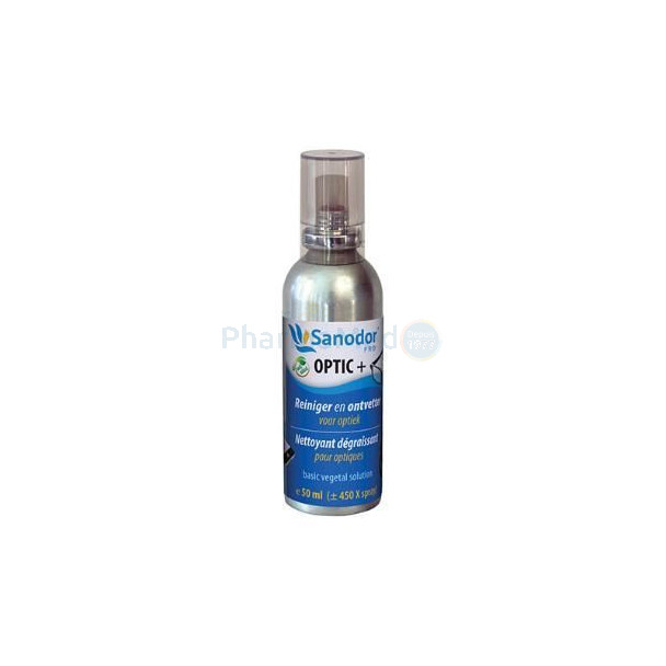 Sanodor OPTIC+ nettoyant/dégraissant pour lunettes et écrans 50ml - 1pc