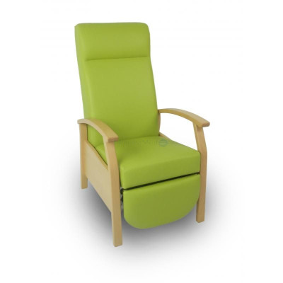 Fauteuil relax porto - Hetre massif - Vert