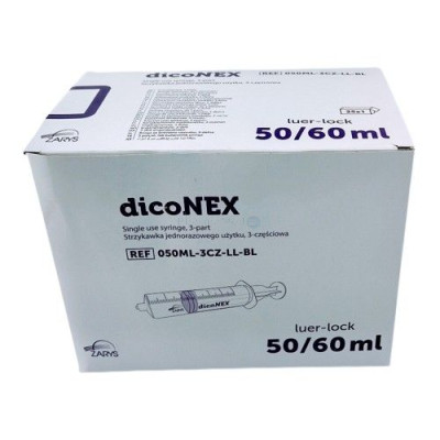 Seringues ZARYS dicoNEX luer lock - 50 ml - 25pc