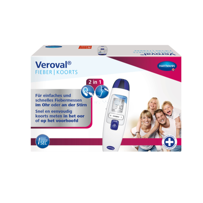 VEROVAL Thermomètre infrarouge 2 en 1 - 1pc