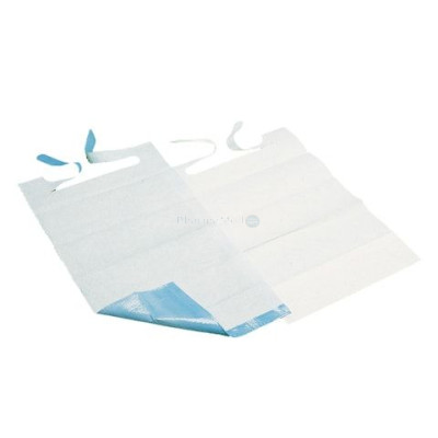 Bavoir + PE 38x70cm avec lanières - 50pc