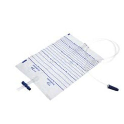 Sac à urine stérile + valve - 2L + drain de 90cm - 10pc
