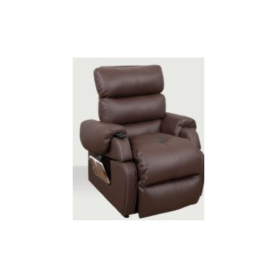 Fauteuil releveur COCOON1 PU chocolat L50-P55 - 2 moteurs