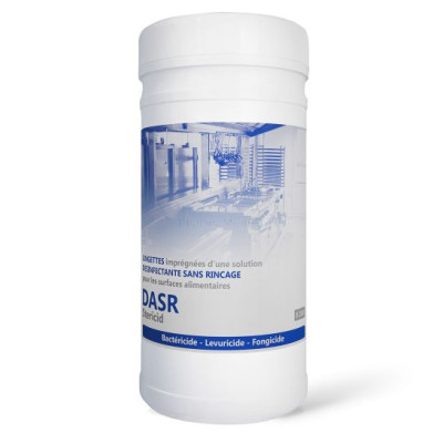 DASR200 lingettes désinfect. contact alimentaire - 200pc
