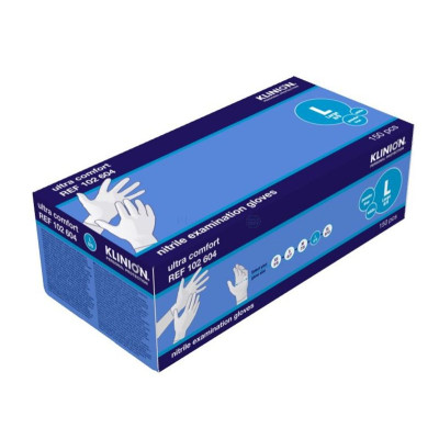 Gants nitrile blanc KLINION ULTRA L ..(150pc)