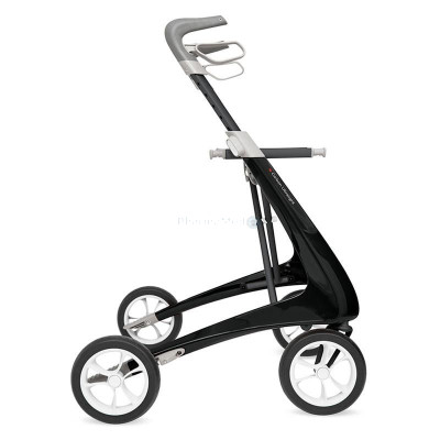 Rollator Carbon Ultralight noir - 4 roues - 1pc