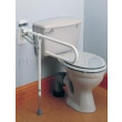 Barre d'appui 74cm + fix. murale + support