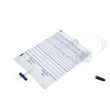 Sac à urine stérile + valve - 2L + drain de 90cm - 10pc