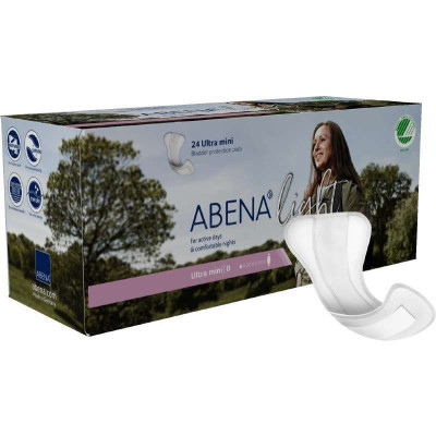 Anatomische inlegger ABENA Light Ultra Mini 0 - 24st
