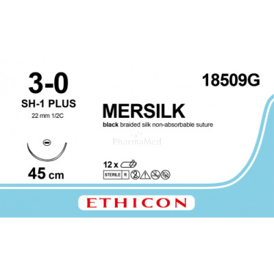 MERSILK 3/0 18509G SH-1 Plus 45cm - 12draden