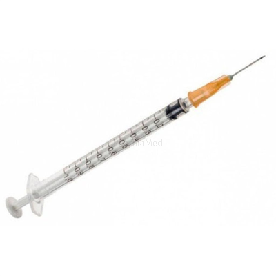 Seringues BD Plastipak 1ml + aiguille 25G5/8 (0.5 x16mm) - 120pc