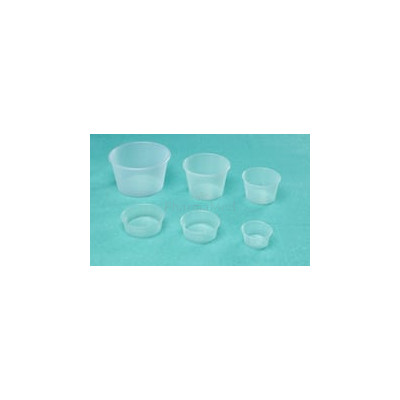 Cupules stéril. grad. PVC 120ml MEDISET/240pc