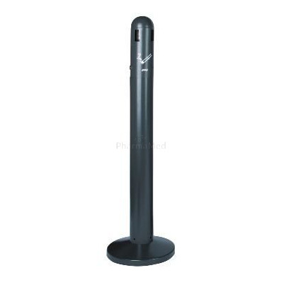 Cendrier sur pied gris anthracite epoxy galvanisé 3L (1pc)