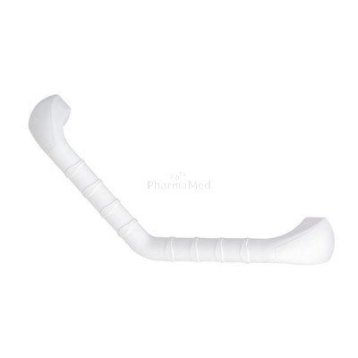 Barre d'appui courbée avec stries antidérap. - 40cm