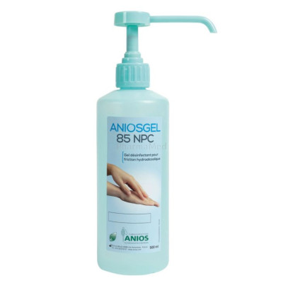 ANIOSGEL 85 NPC gel hydroalcoolique désinfectant pour friction + pompe - 500ml - 500ml + pompe