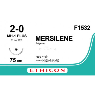 MERSILENE 2/0 F1532 MH-1 Plus 75cm - 36draden