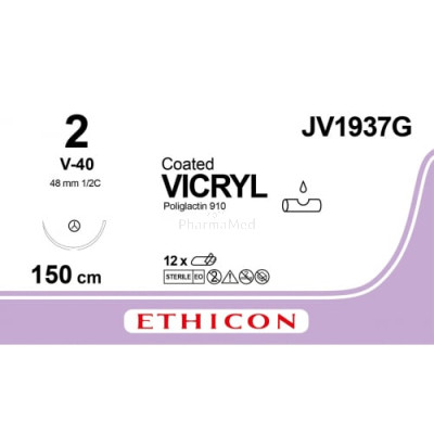 VICRYL 2 Coated JV1937G V-40 150cm - 12fils