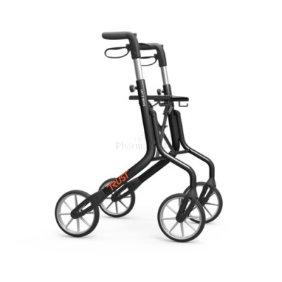 Rollator Let's Move zwart - 4 wielen - 1st