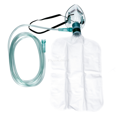 Masque ZARYS + réservoir O2 1L et  tube 210mm L - 1pc